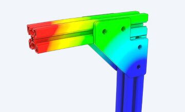 Vention Extrusions, optimized for strength and regidity