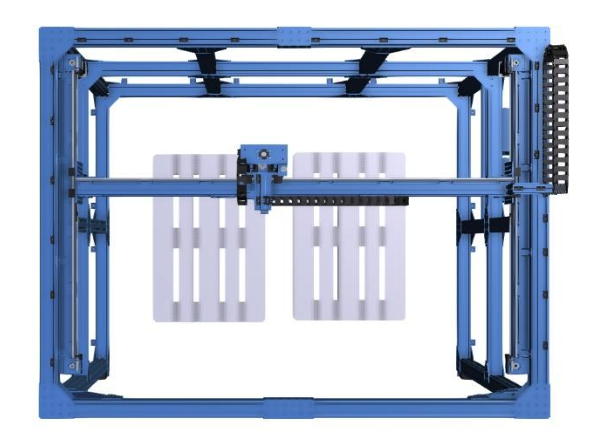 Vention Palletizer Design With Top Angle View