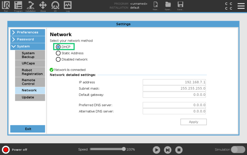 Figure 10: DHCP configuration