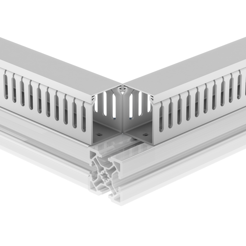 Horizontal raceway configuration.