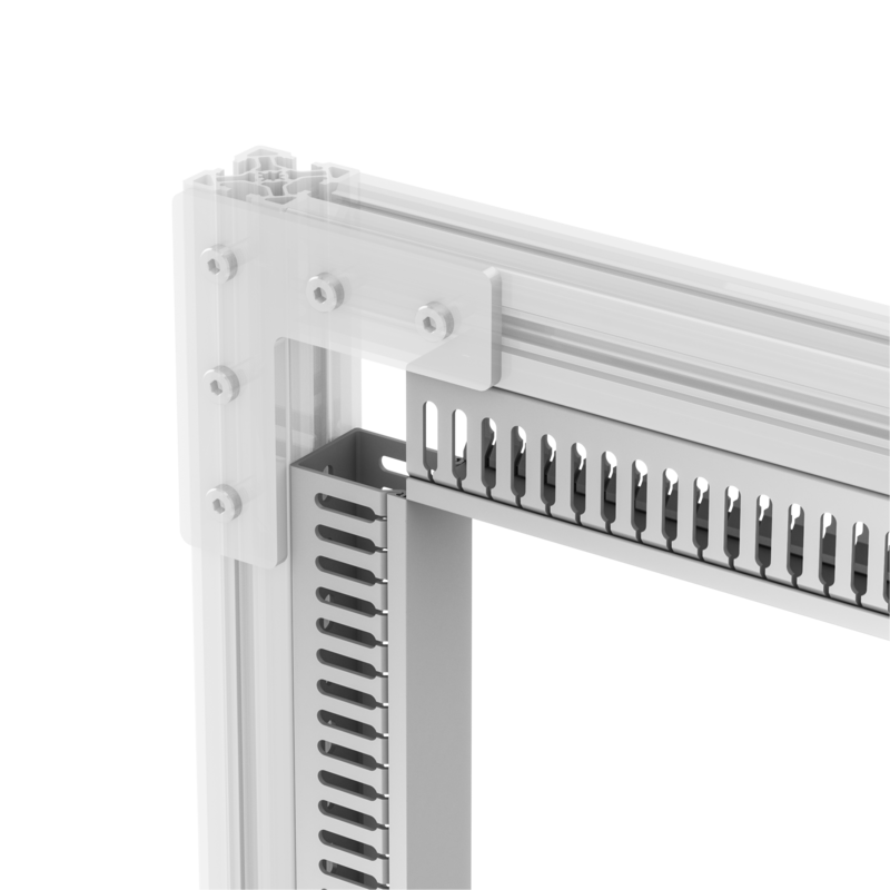 Vertical raceway configuration.