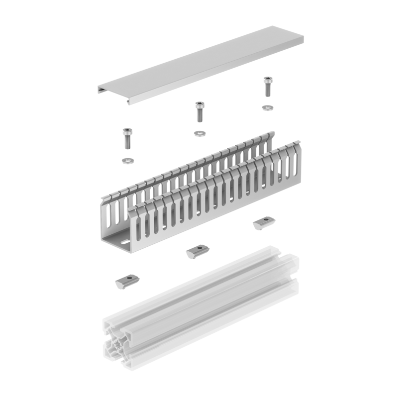 Wiring duct assembly.