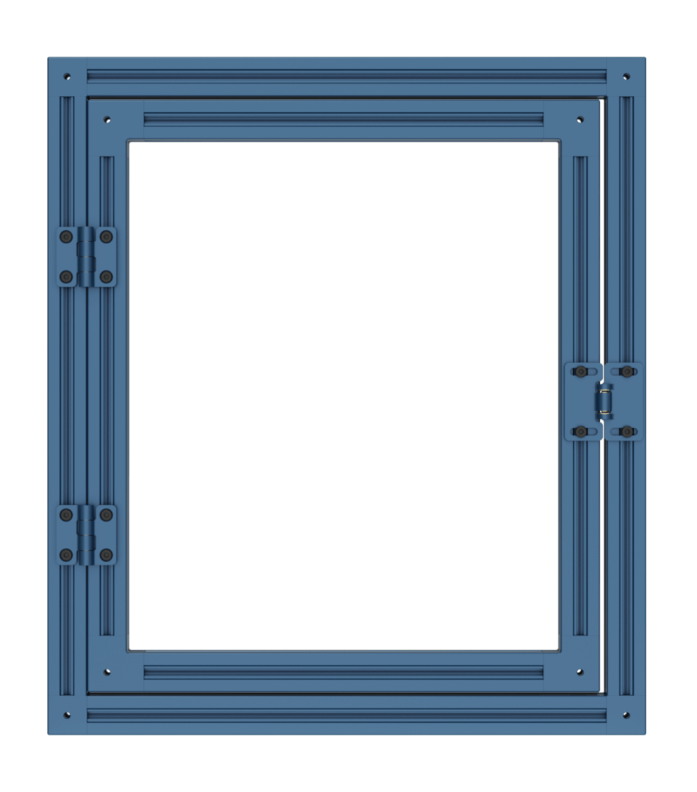 Non-rigid door with interlocking part