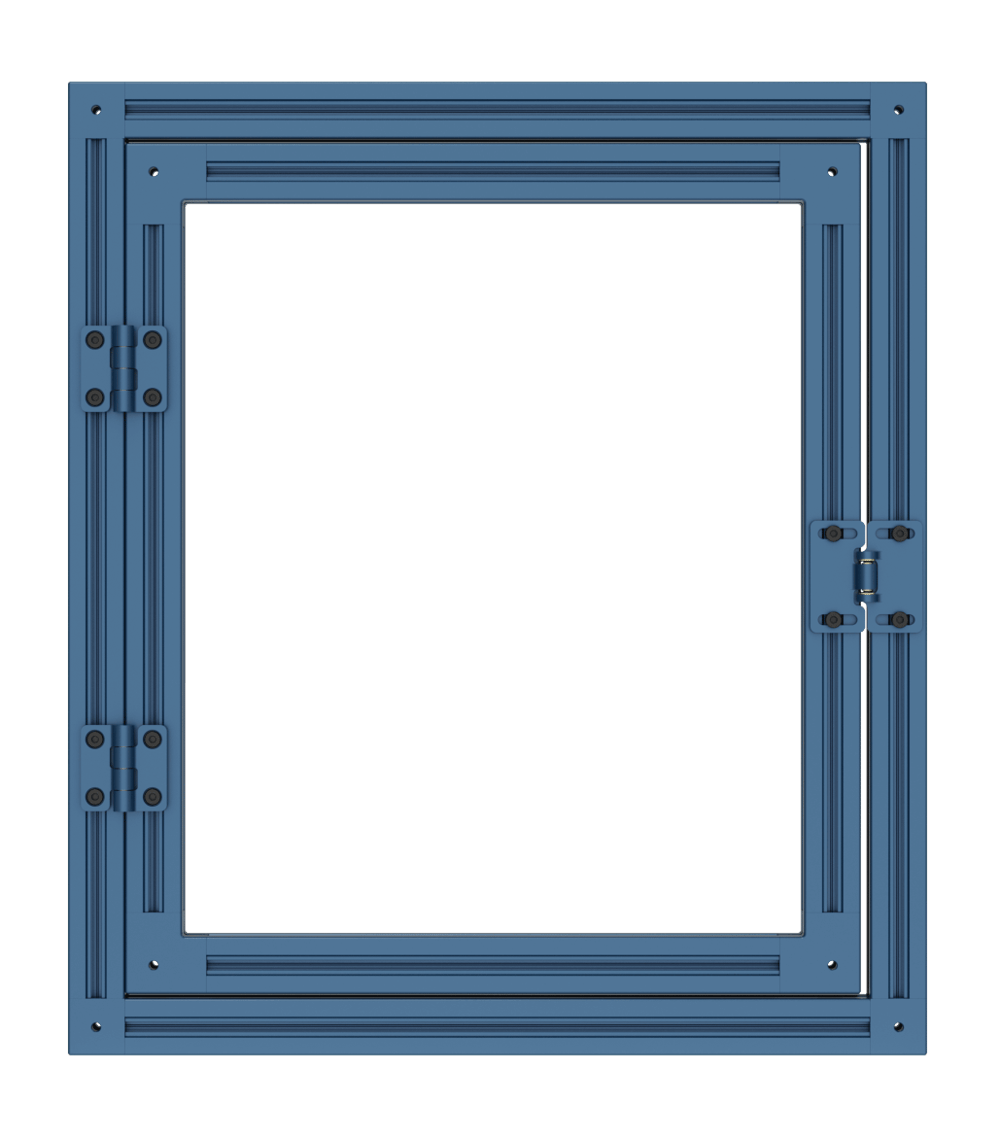 Non-rigid door with interlocking part