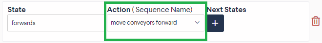 Figure 4: Action Dropdown