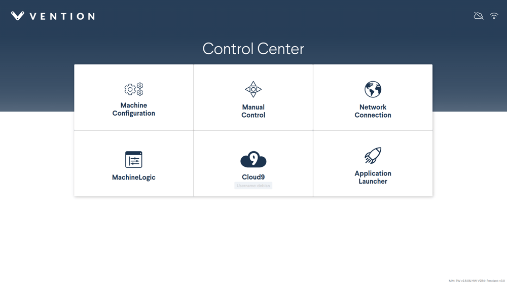 Figure 2: Control Center