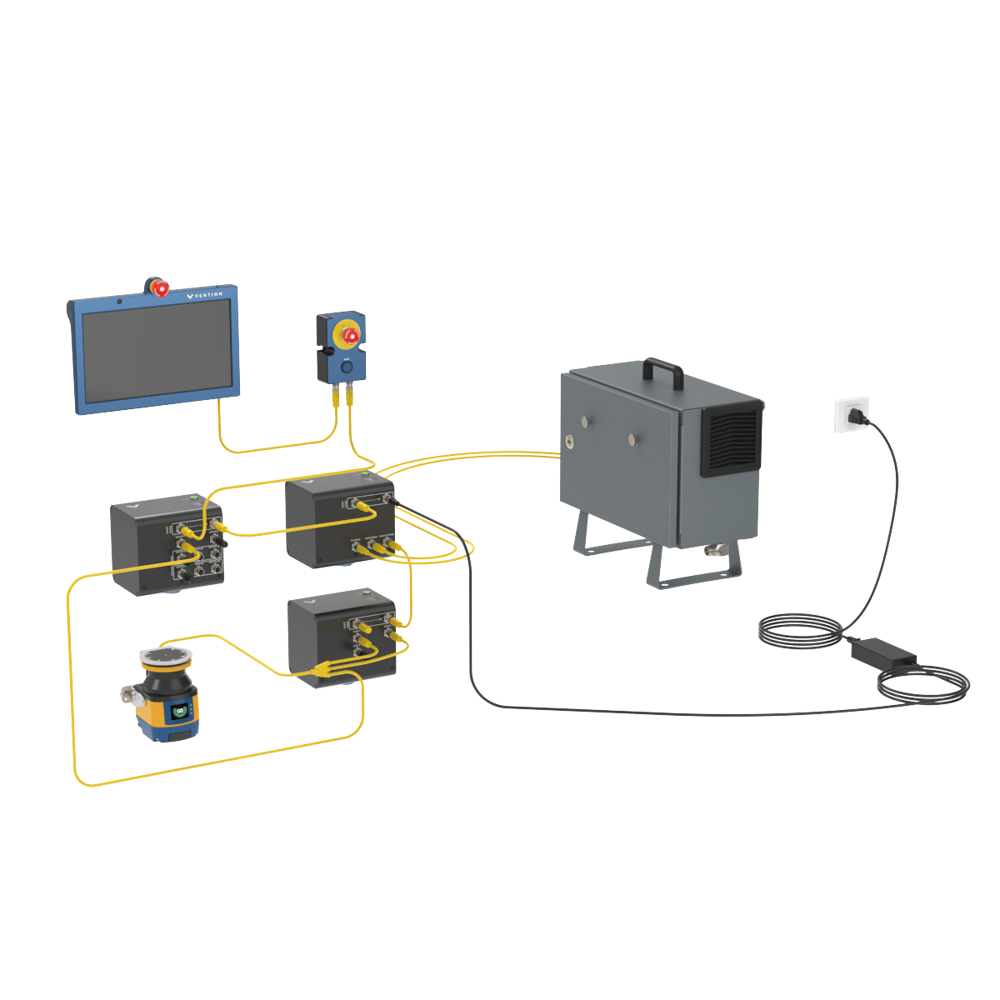Figure 5 - Auto-reset with no MachineMotion wiring diagram