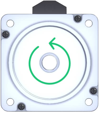 Figure 8: Motor positive rotation