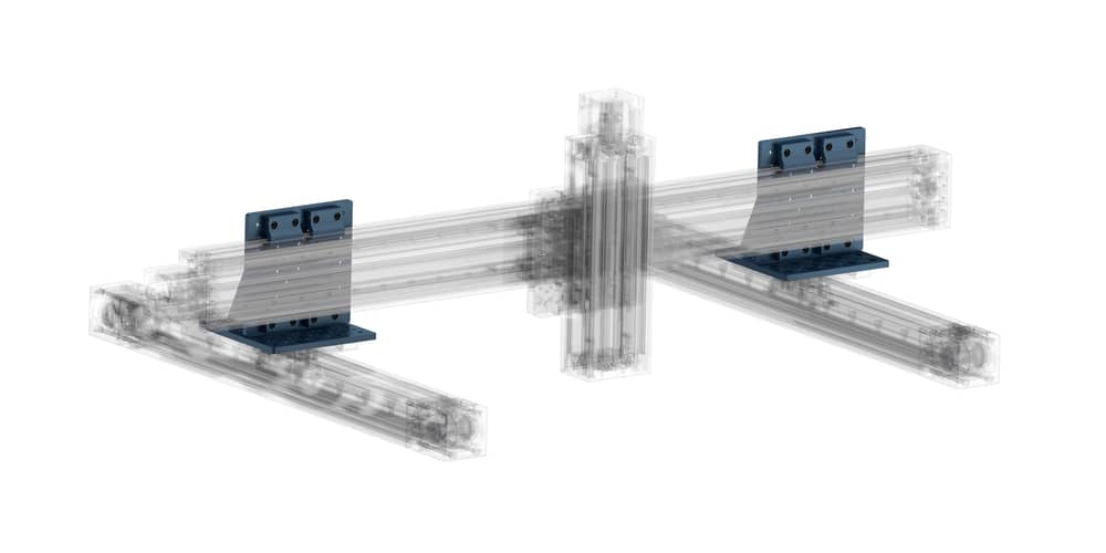 Example 1: Three-axis machine mount configuration. 